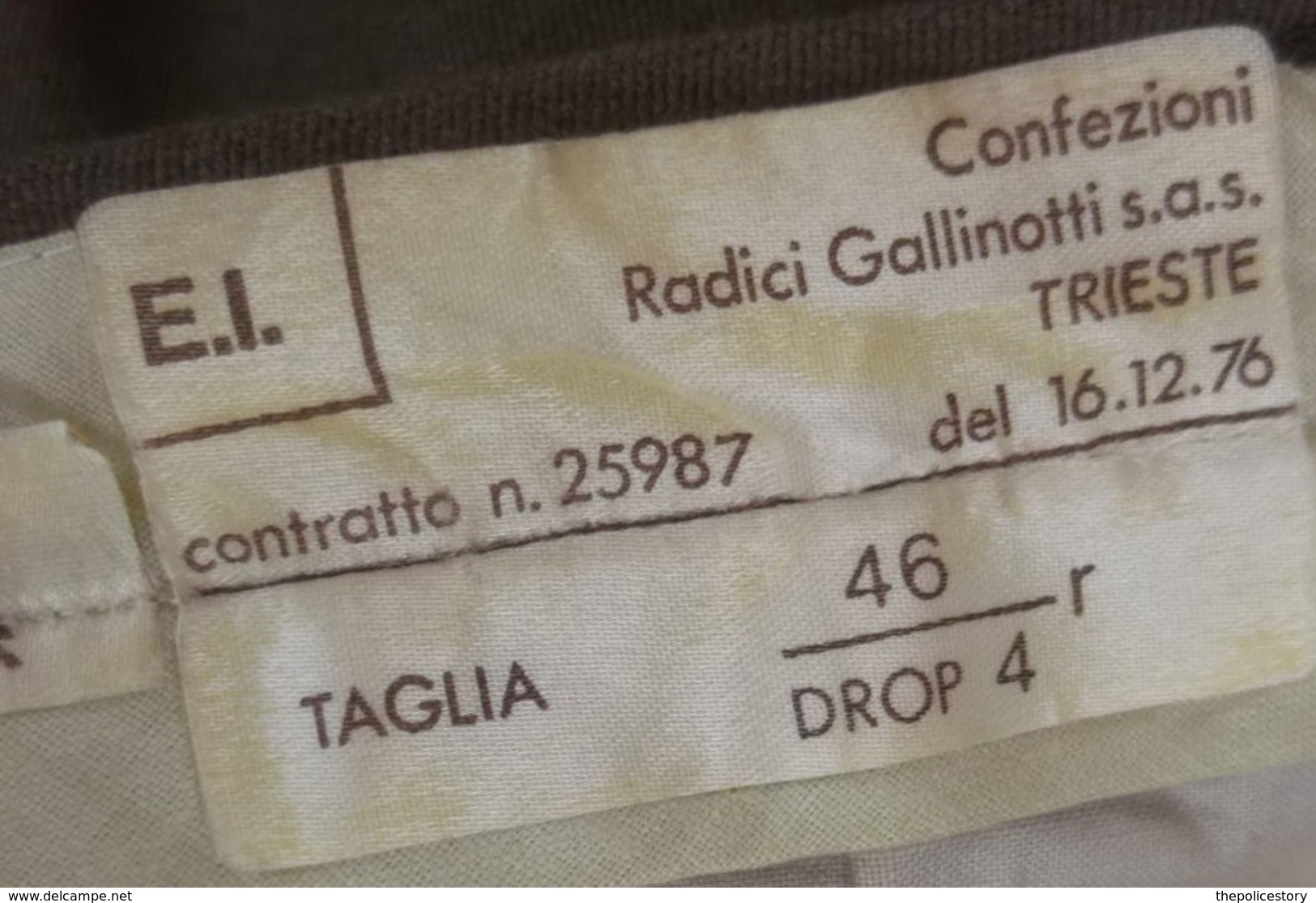 Giacca pantaloni M71 E.I. Caporale CAR 28° Btg. Pavia Div. Folgore del 1976