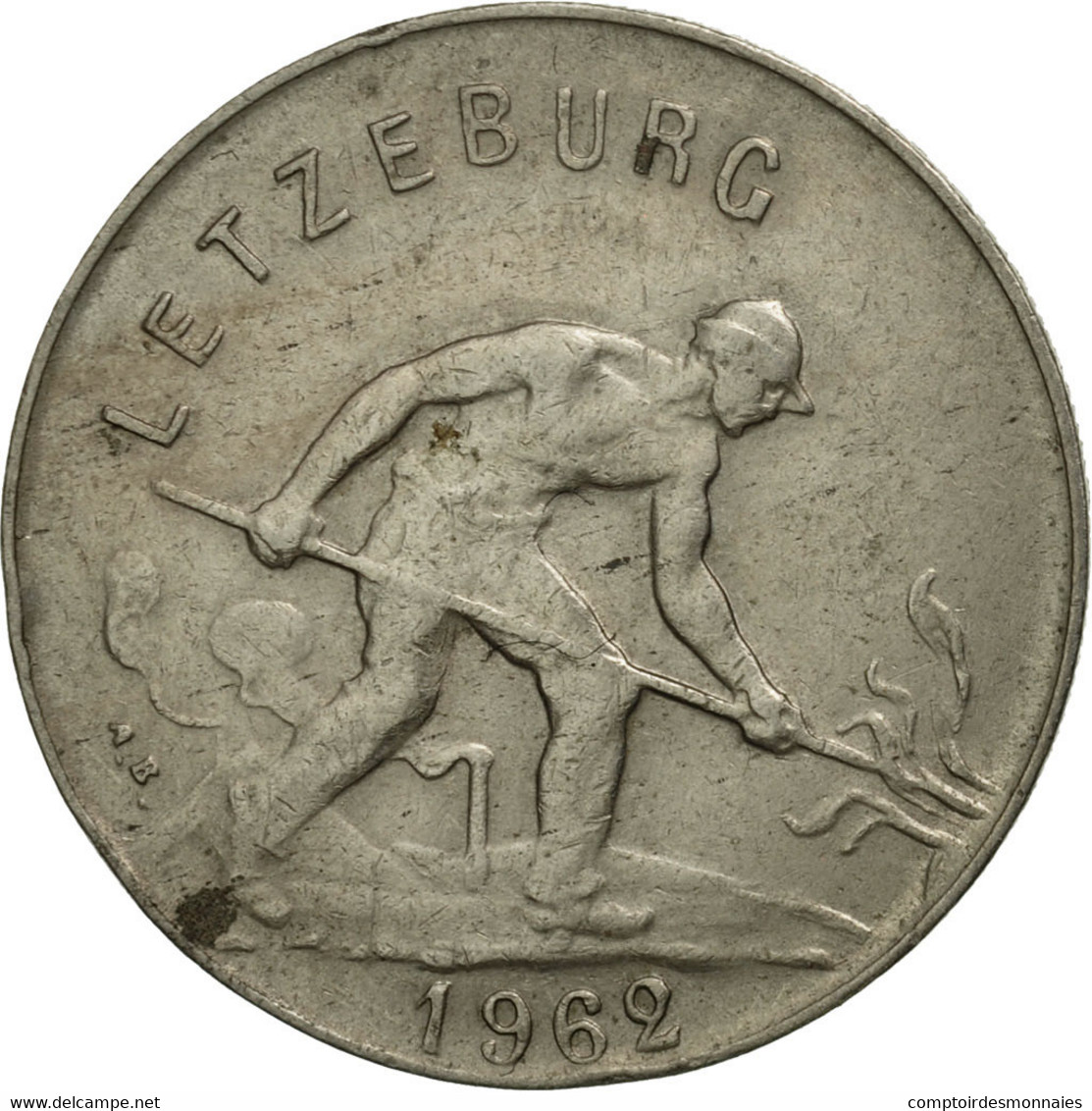 Monnaie, Luxembourg, Charlotte, Franc, 1962, SPL, Copper-nickel, KM:46.2 - Luxembourg