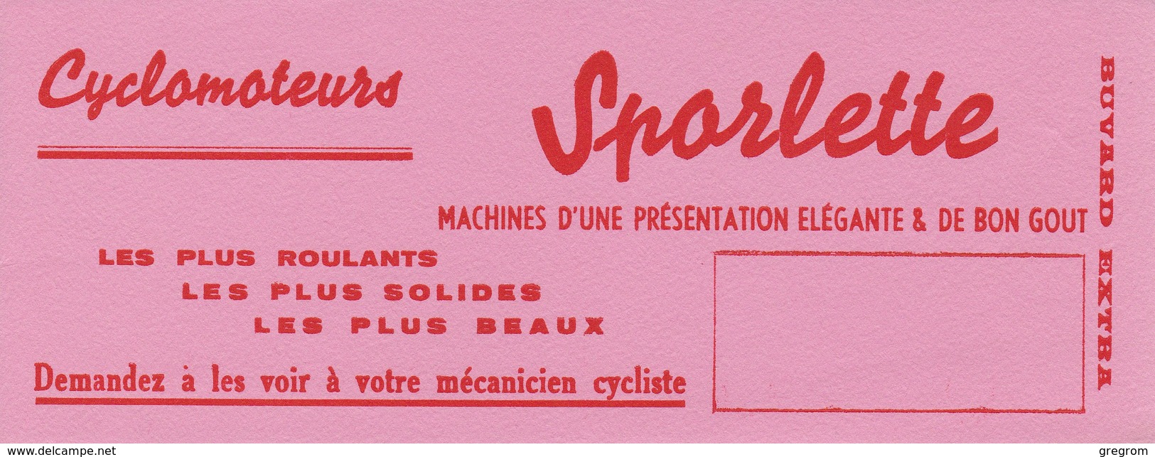 BUVARD : Cyclomoteurs SPORLETTE - Bikes & Mopeds