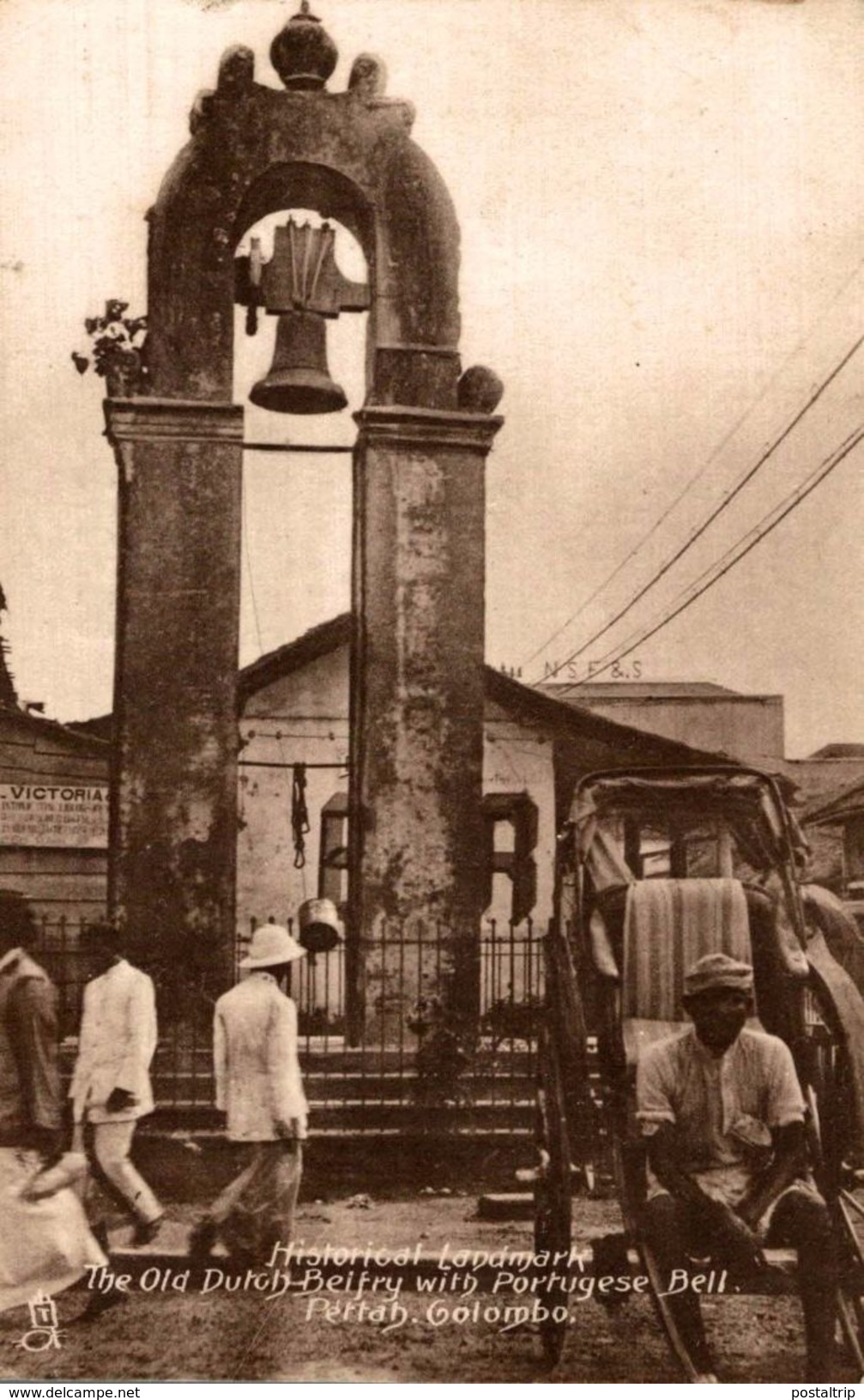 SRI LANKA. CEYLON. COLOMBO. HISTORICAL LANDMARK THE OLD DUTCH BEIFRY WITH PORTUGUESE BELL PERTAH - Sri Lanka (Ceilán)