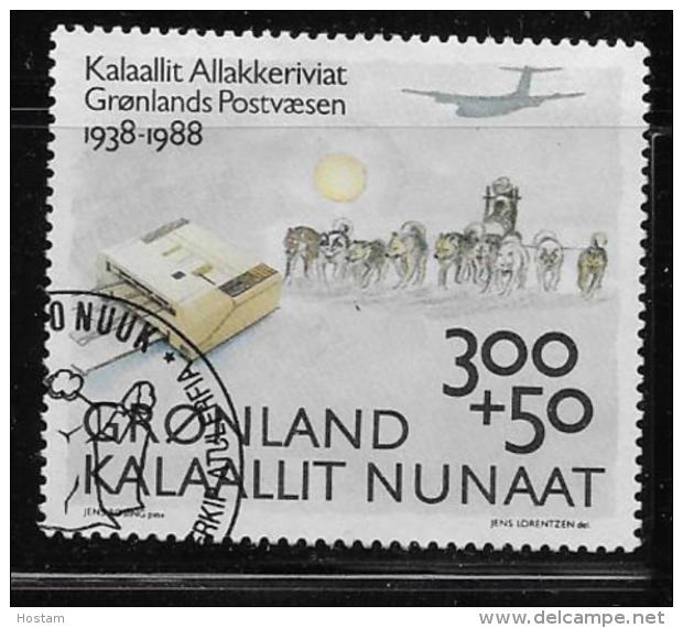 GREENLAND, 1998, USED # 813  POST OFFICE , 50th ANNIVERSARY  USED - Oblitérés