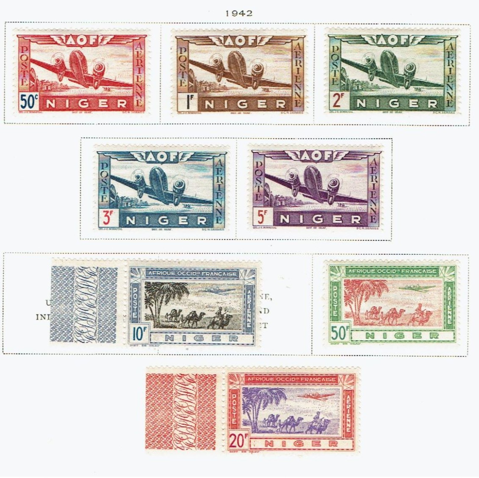 NIGER...air Mail...1940's...mh - Unused Stamps
