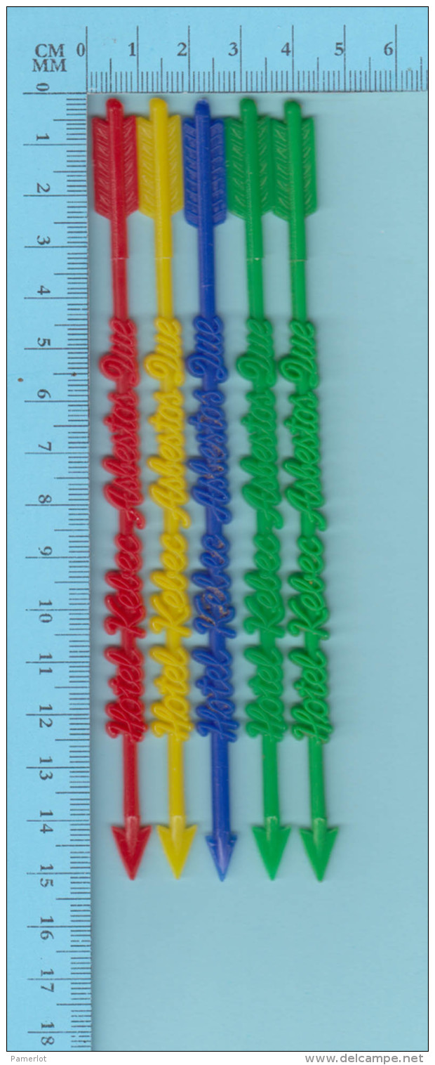 Asbestos Quebec - Hotel Kebec  - Fleche Ecrite - Touilleur Swizzle - Mélangeurs à Boisson