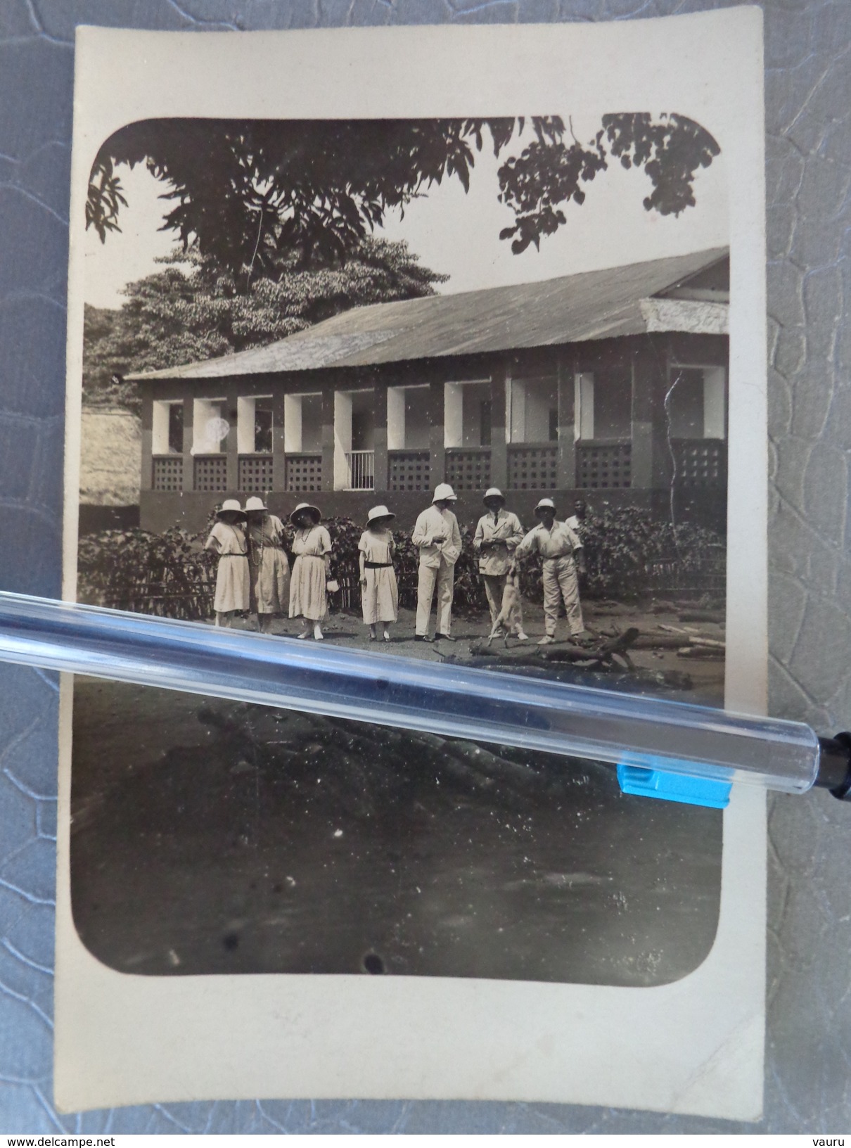 BENIN DAHOMEY ZAGNANAON CARTE PHOTO MAISON BEAULIEU  28 JANVIER  1923 LES PROPRIETAIRES - Benin