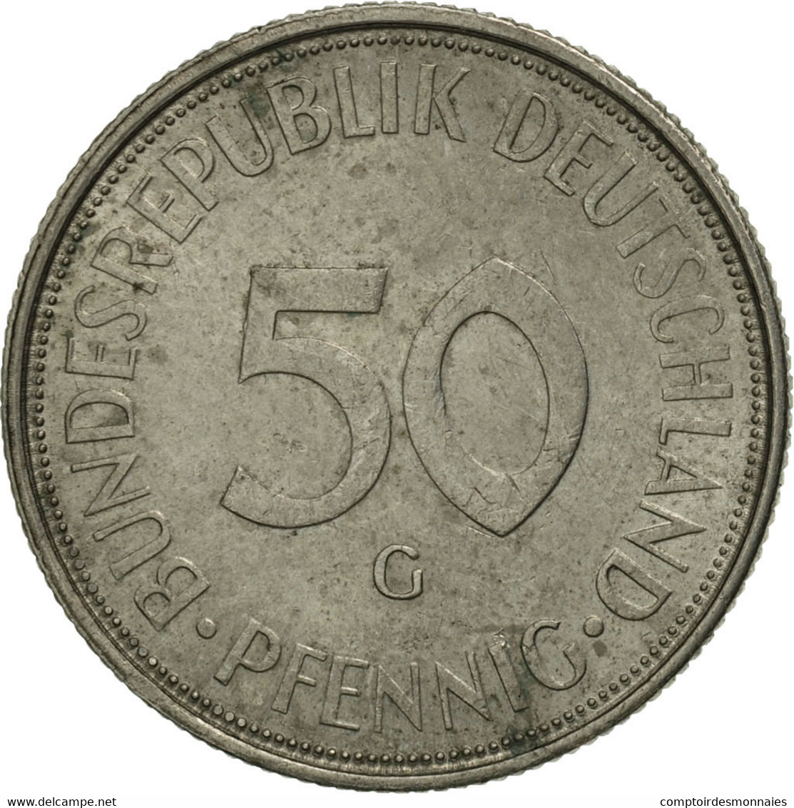 Monnaie, République Fédérale Allemande, 50 Pfennig, 1971, Karlsruhe, SPL - 50 Pfennig