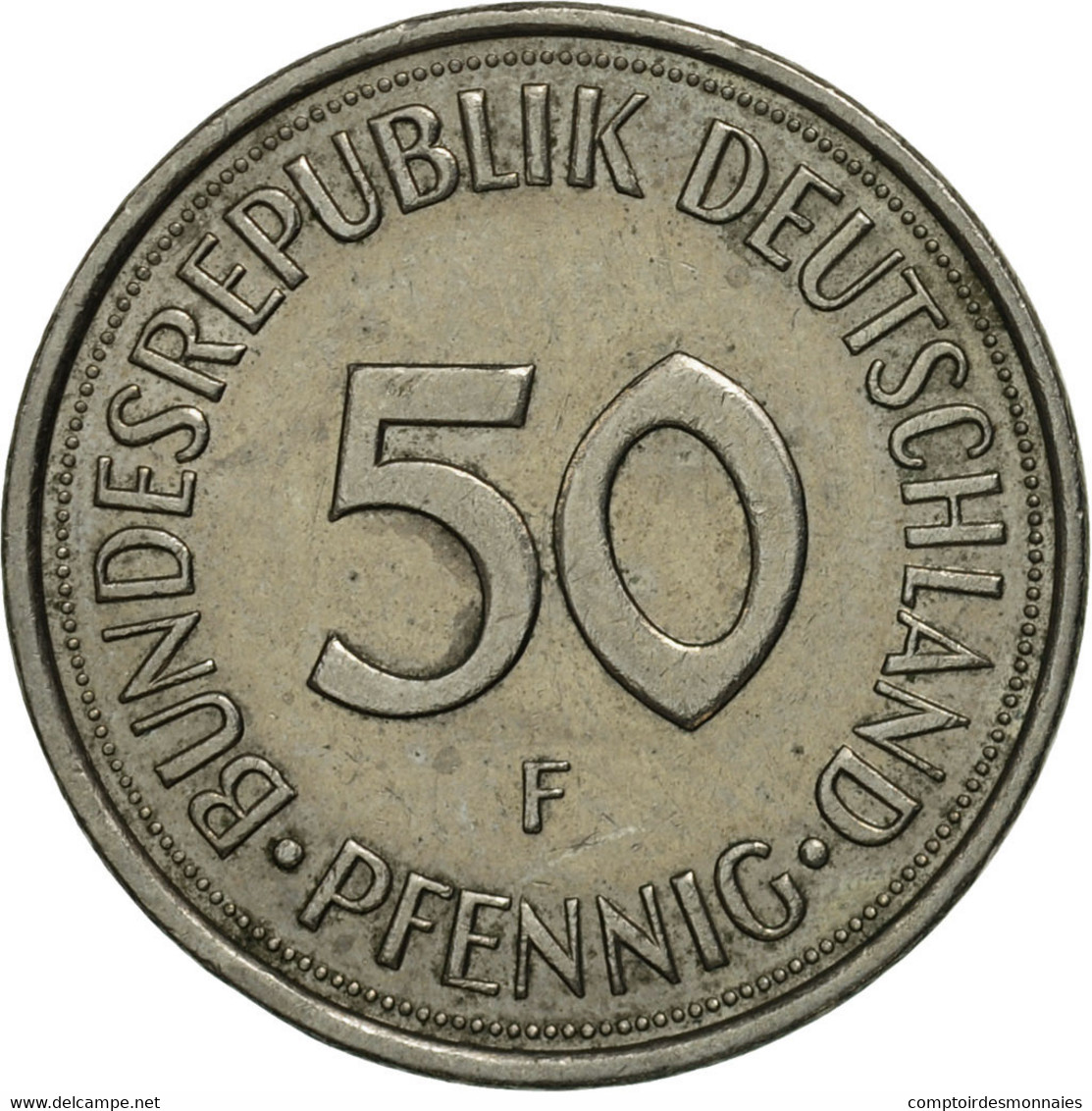 Monnaie, République Fédérale Allemande, 50 Pfennig, 1982, Stuttgart, SPL - 50 Pfennig