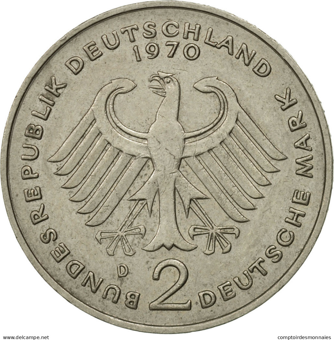 Monnaie, République Fédérale Allemande, 2 Mark, 1970, Munich, SPL - 2 Mark