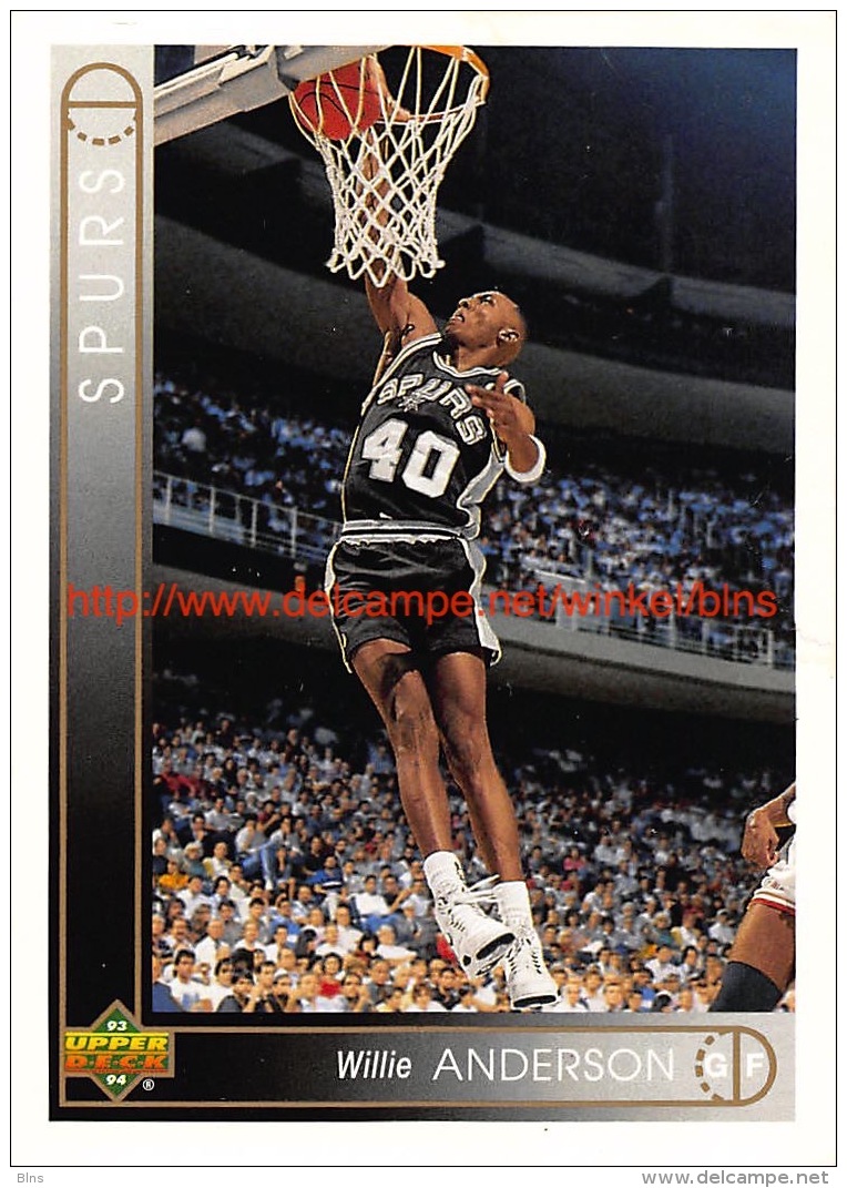 Upper Deck 93/94 Nr: &nbsp;74 Willie Anderson&nbsp; - 1990-1999