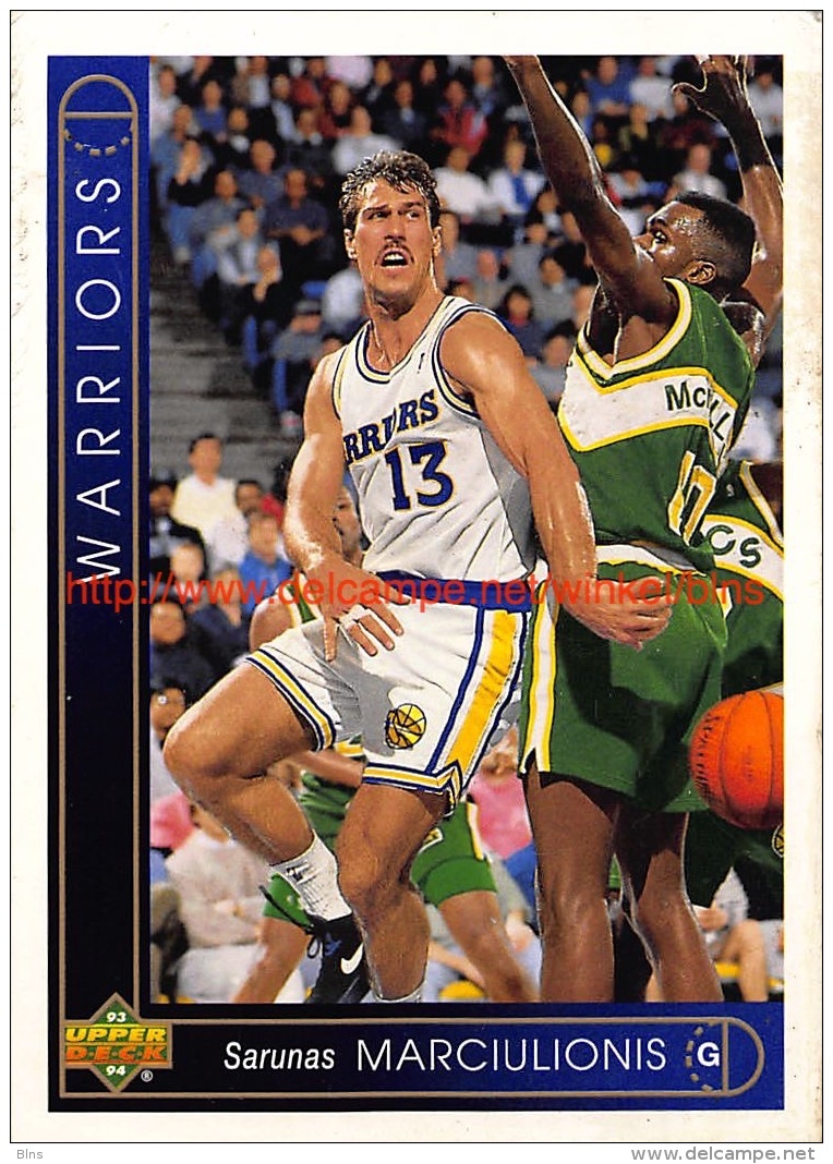 Upper Deck 93/94 Nr: &nbsp;95 Sarunas Marciulionis&nbsp; - 1990-1999