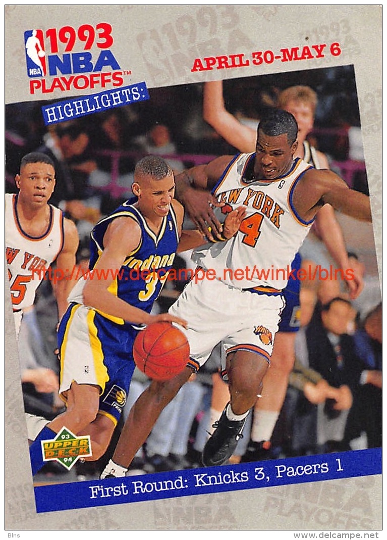 Upper Deck 93/94 Nr: &nbsp;178 First Round: Knicks PO - 1990-1999