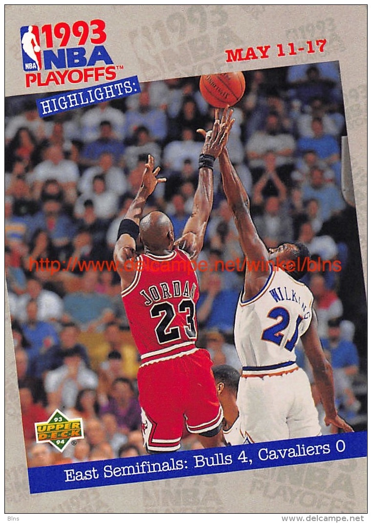 Upper Deck 93/94 Nr: &nbsp;187 East Semis: Bulls 4, PO - 1990-1999