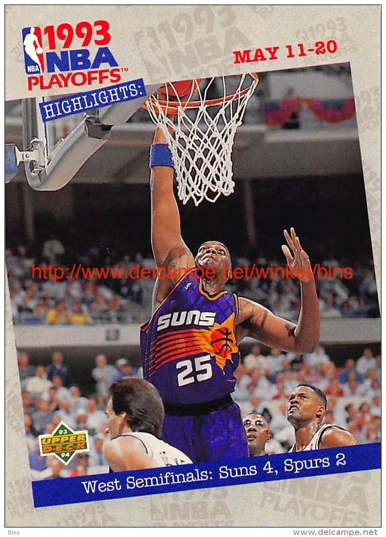 Upper Deck 93/94 Nr: &nbsp;188 West Semis: Suns 4, PO - 1990-1999