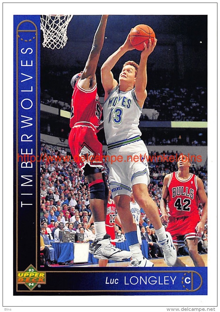 Upper Deck 93/94 Nr: &nbsp;37 Luc Longley&nbsp; - 1990-1999