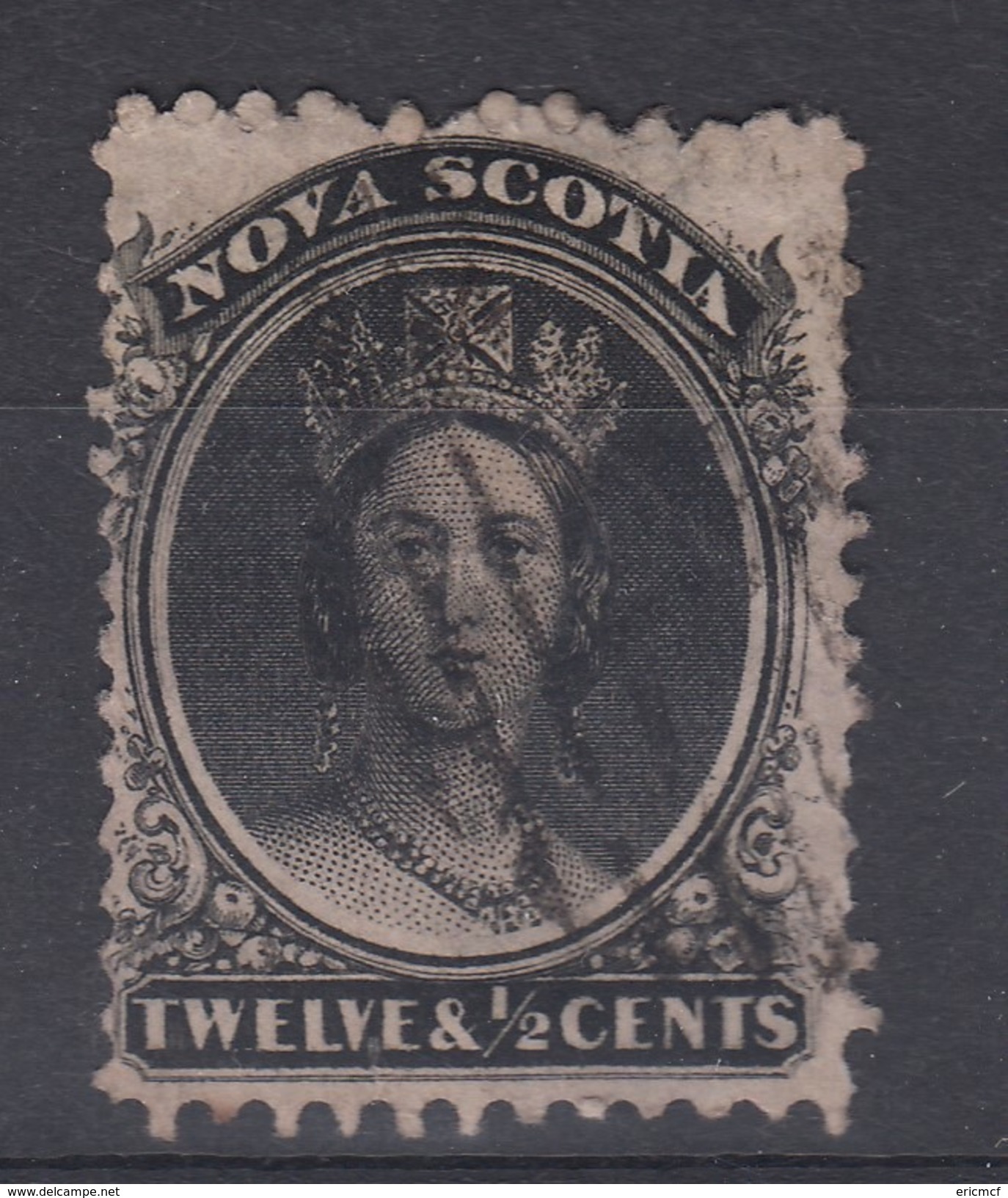 Nova Scotia 1860 12.5c Fine Used - Oblitérés