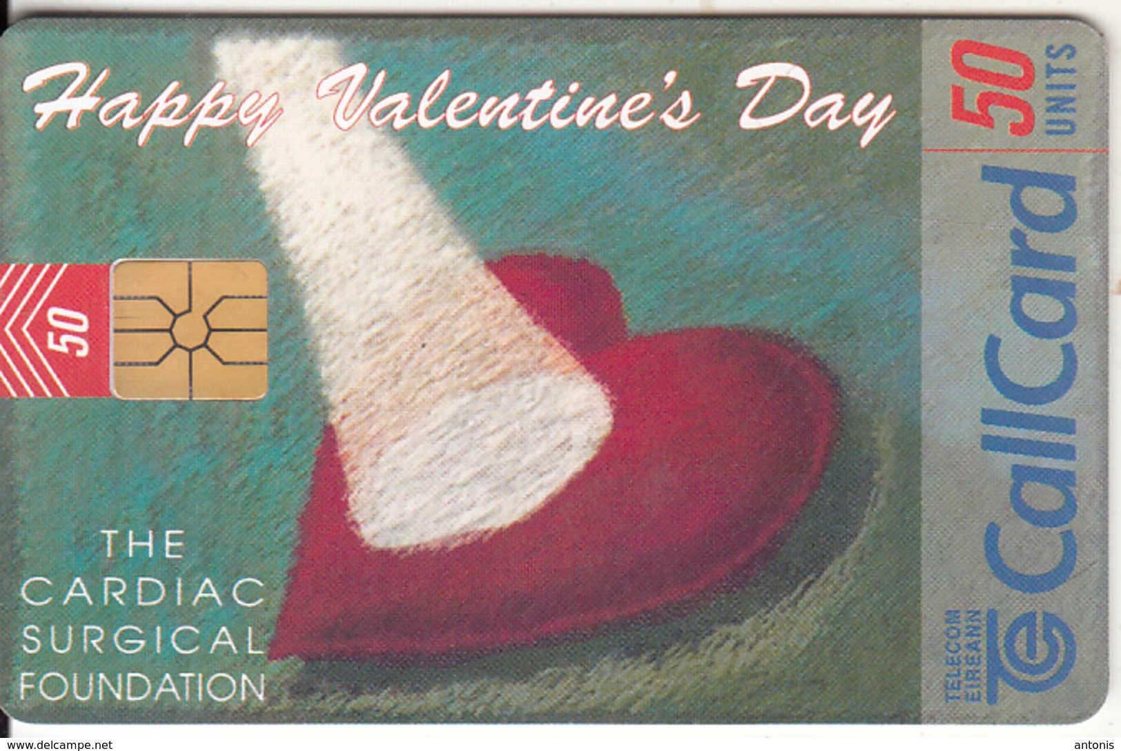 IRELAND - Happy Valentine"s Day, Chip GP1, Tirage %50000, 02/97, Used - Ireland