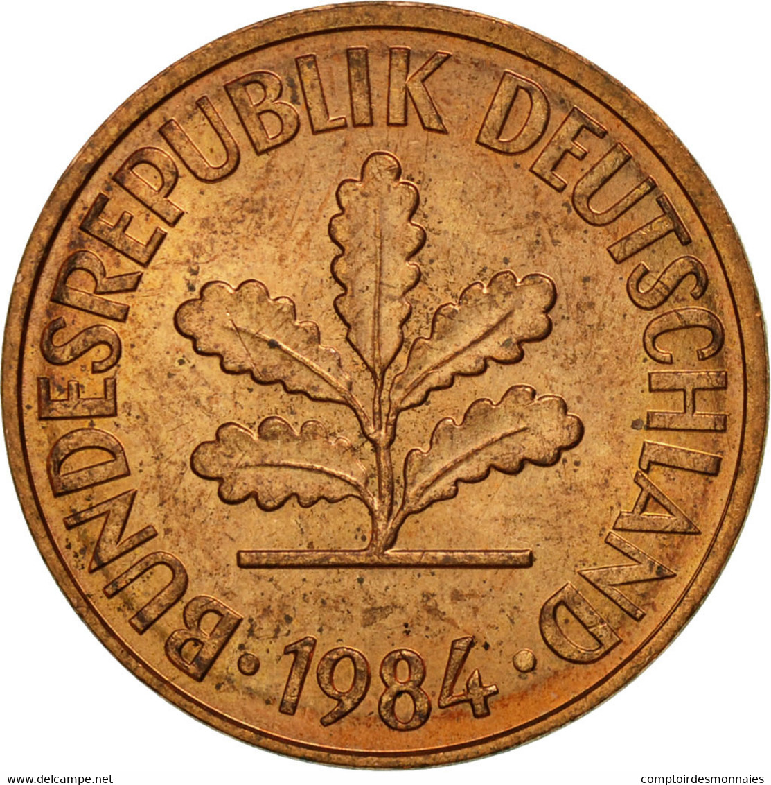 Monnaie, République Fédérale Allemande, 2 Pfennig, 1984, Munich, SPL, Copper - 2 Pfennig