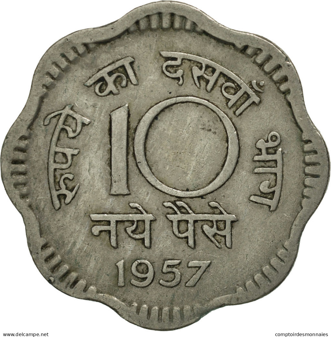 Monnaie, INDIA-REPUBLIC, 10 Naye Paise, 1957, SUP+, Copper-nickel, KM:24.1 - Inde