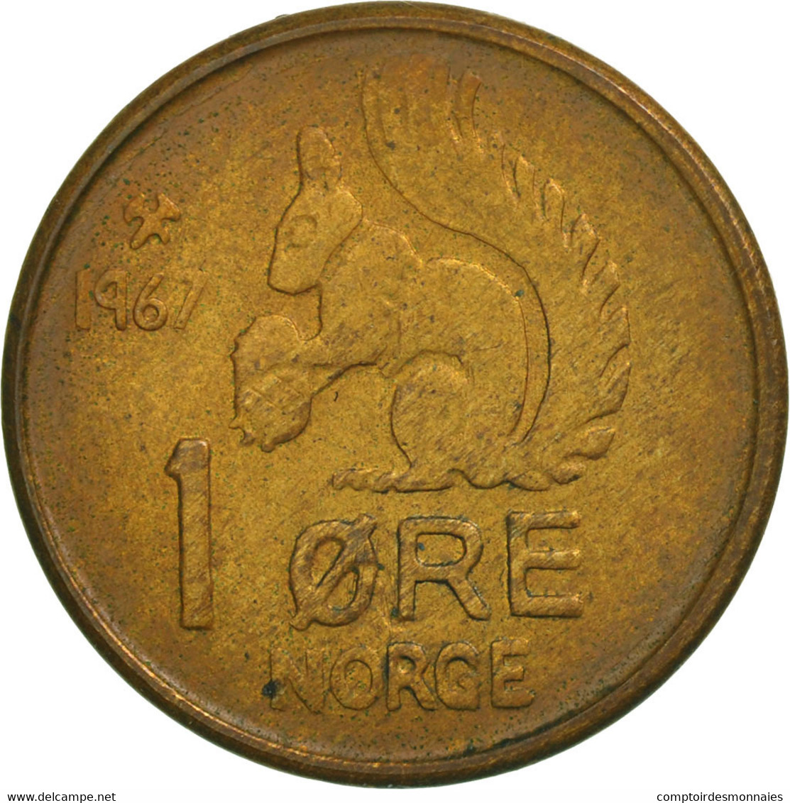 Monnaie, Norvège, Olav V, Ore, 1967, TTB+, Bronze, KM:403 - Norvège