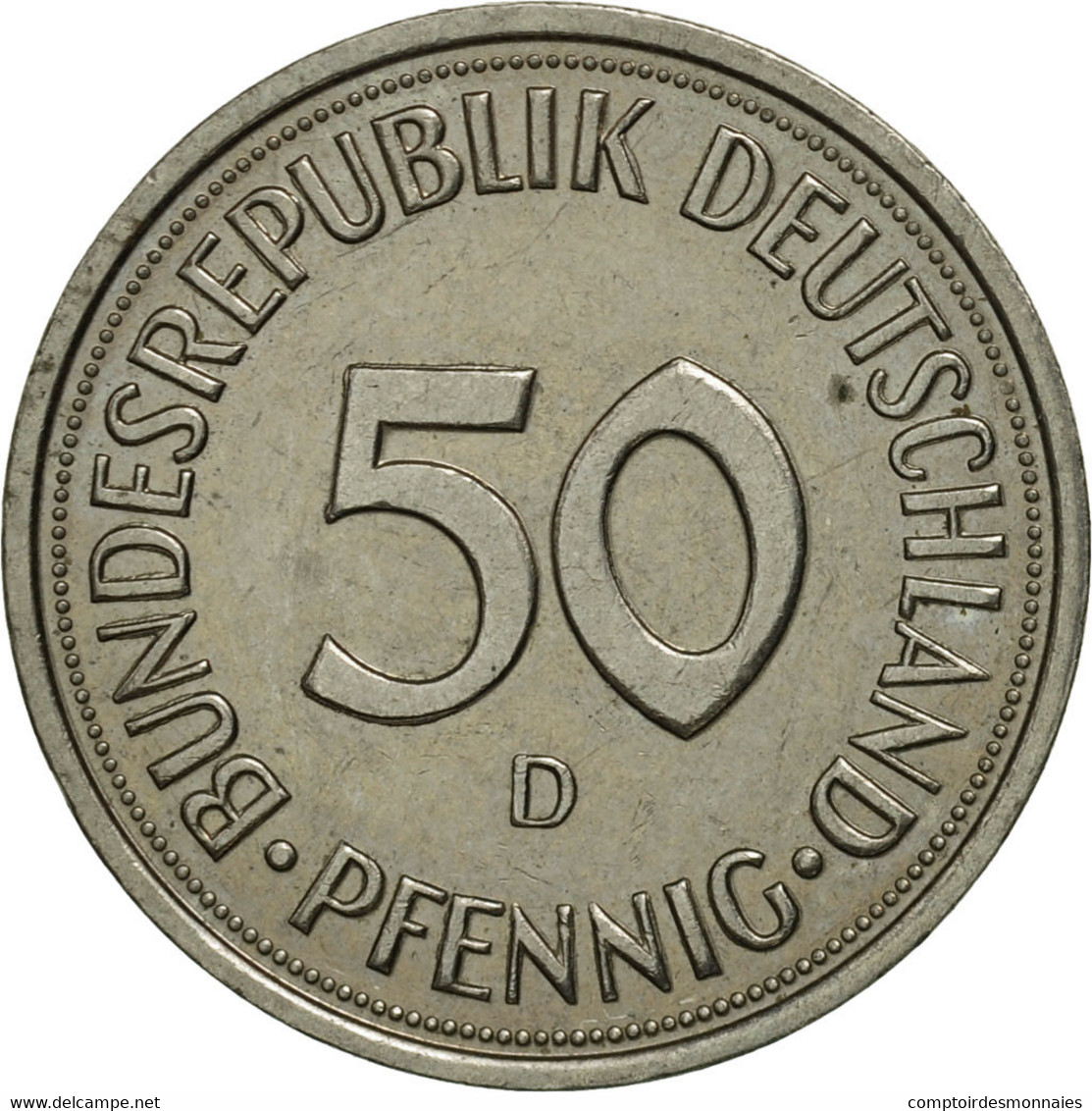 Monnaie, République Fédérale Allemande, 50 Pfennig, 1984, Munich, SPL - 50 Pfennig
