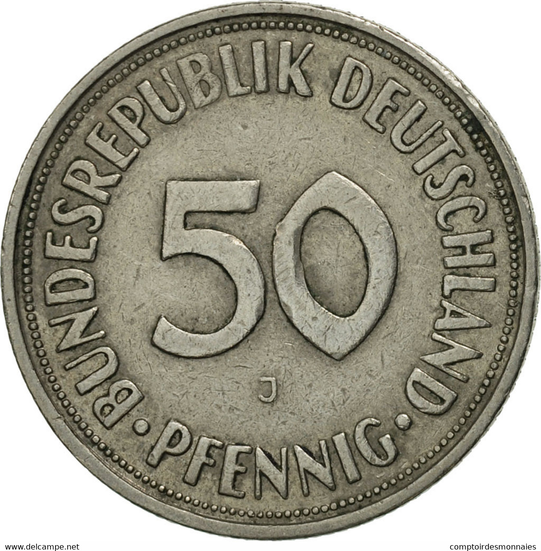 Monnaie, République Fédérale Allemande, 50 Pfennig, 1950, Hambourg, SPL - 50 Pfennig