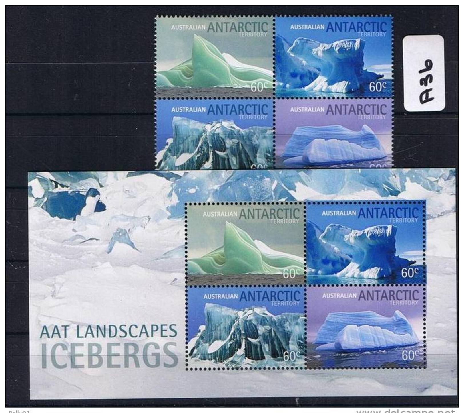 AAT 2011 Icebergs 4 Values & M/S MUH    A36 - Other & Unclassified