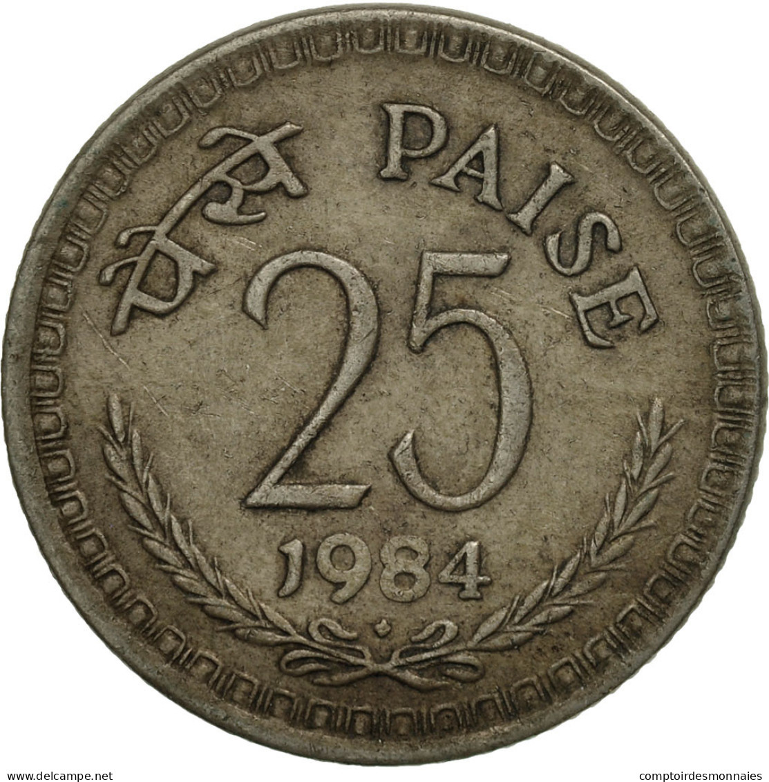 Monnaie, INDIA-REPUBLIC, 25 Paise, 1984, SUP, Copper-nickel, KM:49.1 - Inde