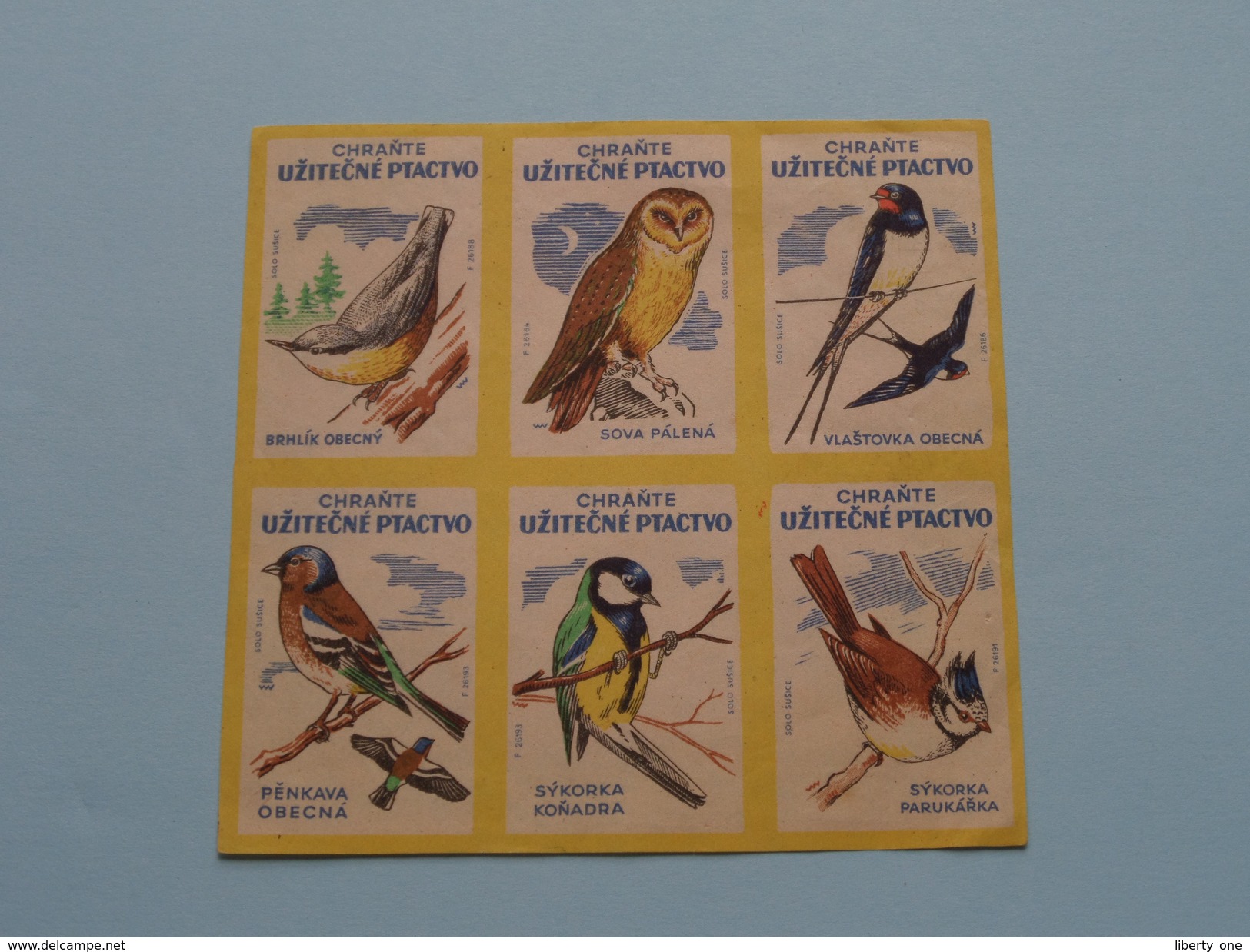 LOT TABAC Uncut matchbox labels ( Luciferdoos Etiketten ongesneden ) !!