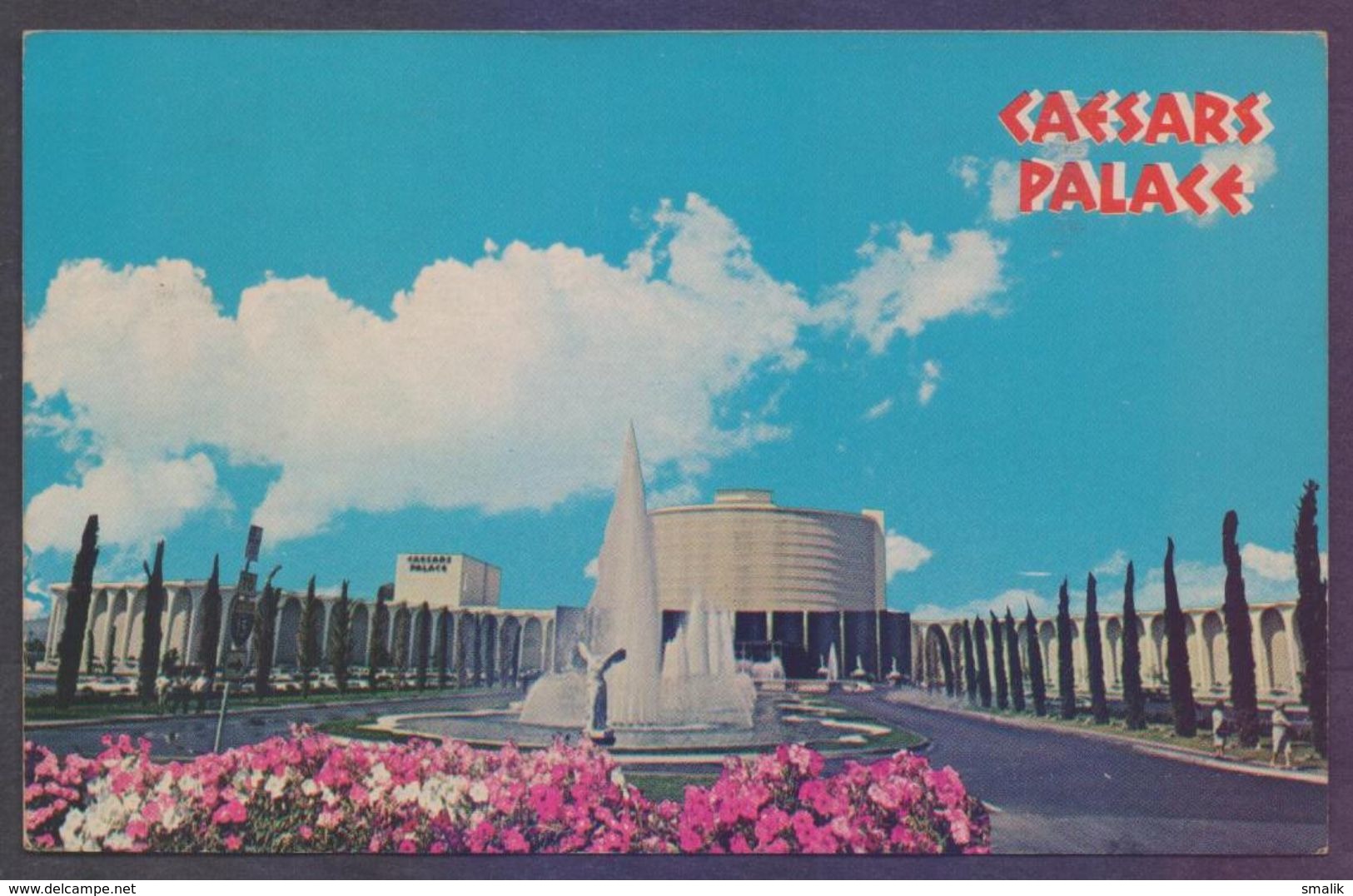 USA POSTCARD - Caesars Palace, Postal Used 1967 With Freedom Ring Bell Stamp - Las Vegas
