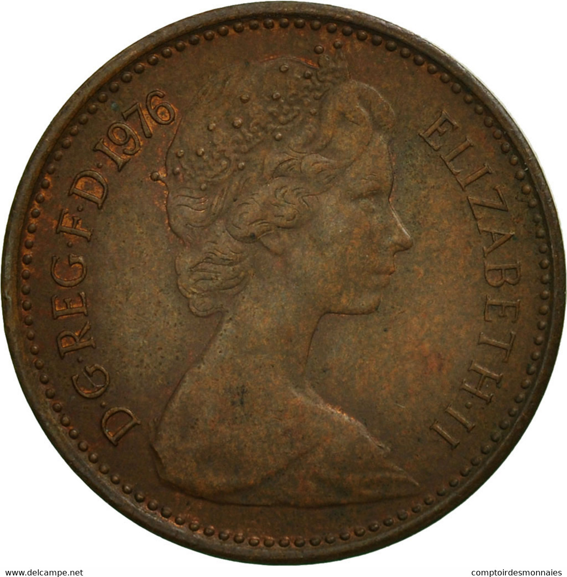 Monnaie, Grande-Bretagne, Elizabeth II, 1/2 New Penny, 1976, TB+, Bronze, KM:914 - 1/2 Penny & 1/2 New Penny