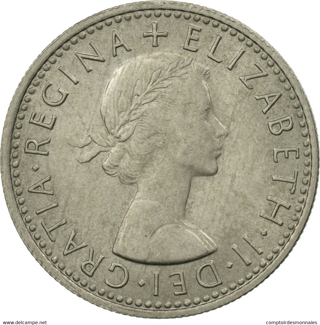 Monnaie, Grande-Bretagne, Elizabeth II, 6 Pence, 1966, TTB, Copper-nickel - H. 6 Pence