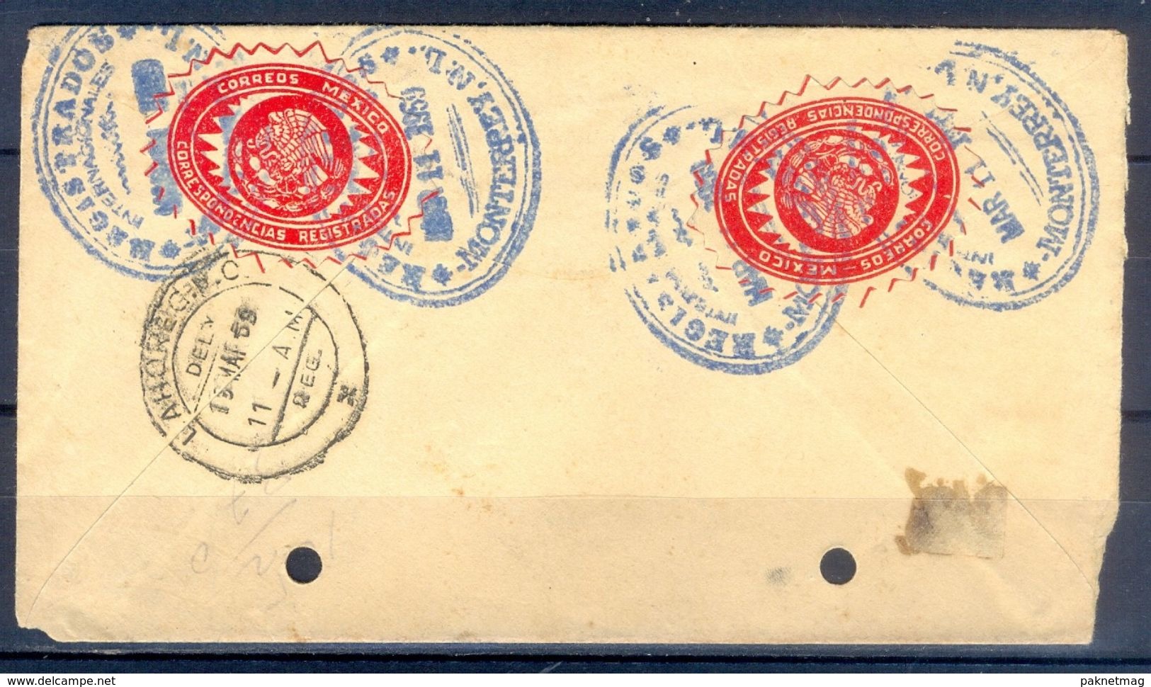 D472- Old & Rare Postal Used Cover. Posted From Mexico To Pakistan. - Mexico