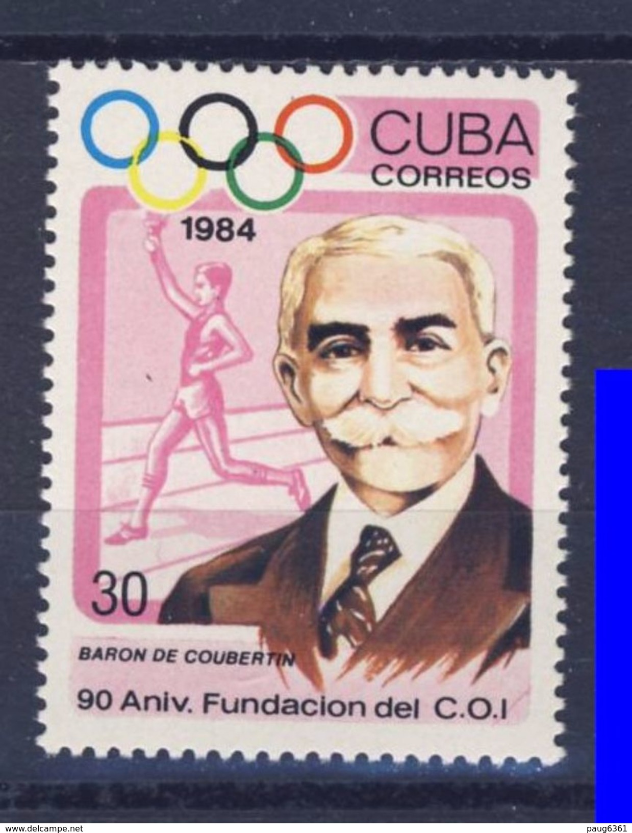 CUBA 1984 CIO-PIERRE DE COUBERTIN   YVERT N°2557  NEUF MNH** - Autres & Non Classés