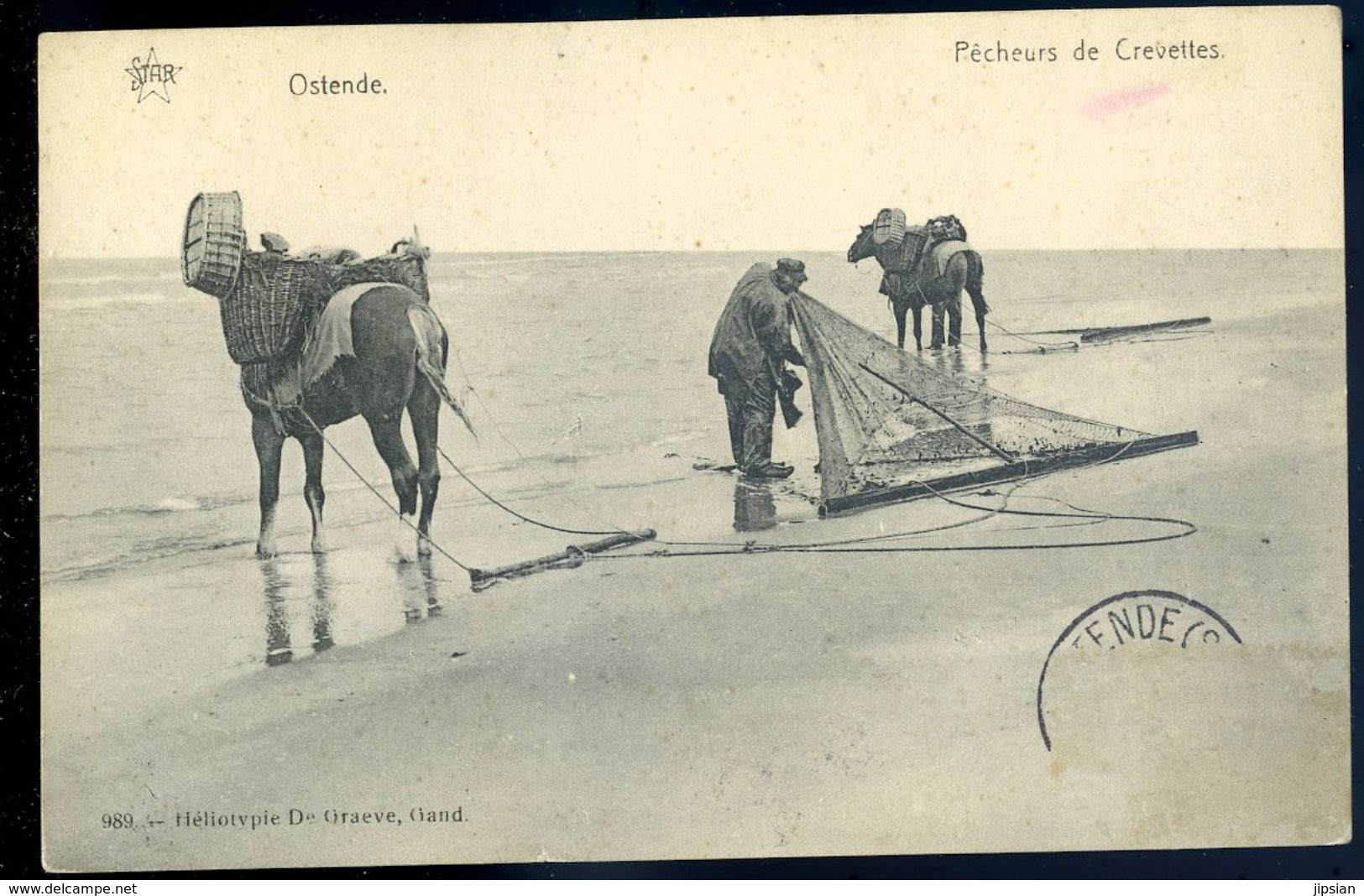 Cpa   De Belgique Ostende  Pêcheurs De Crevettes    NCL102 - Oostende