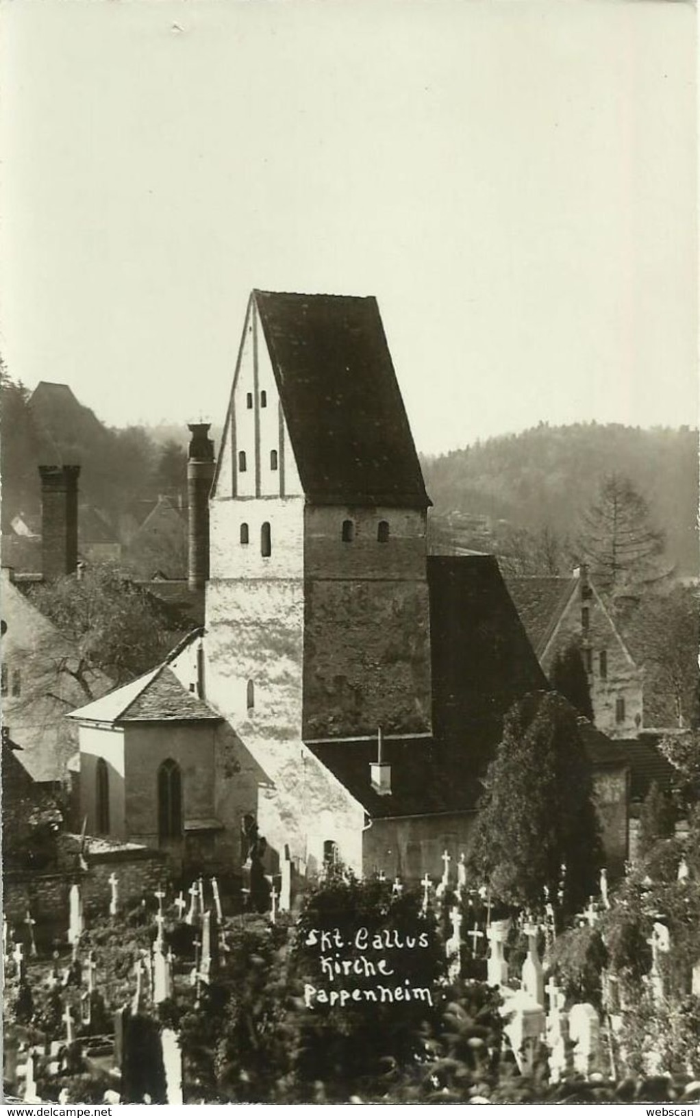 3 AKs  Pappenheim / Treuchtlingen Schloss + Obertor + Kirche Mit Friedhof ~1920 #01-03 - Pappenheim