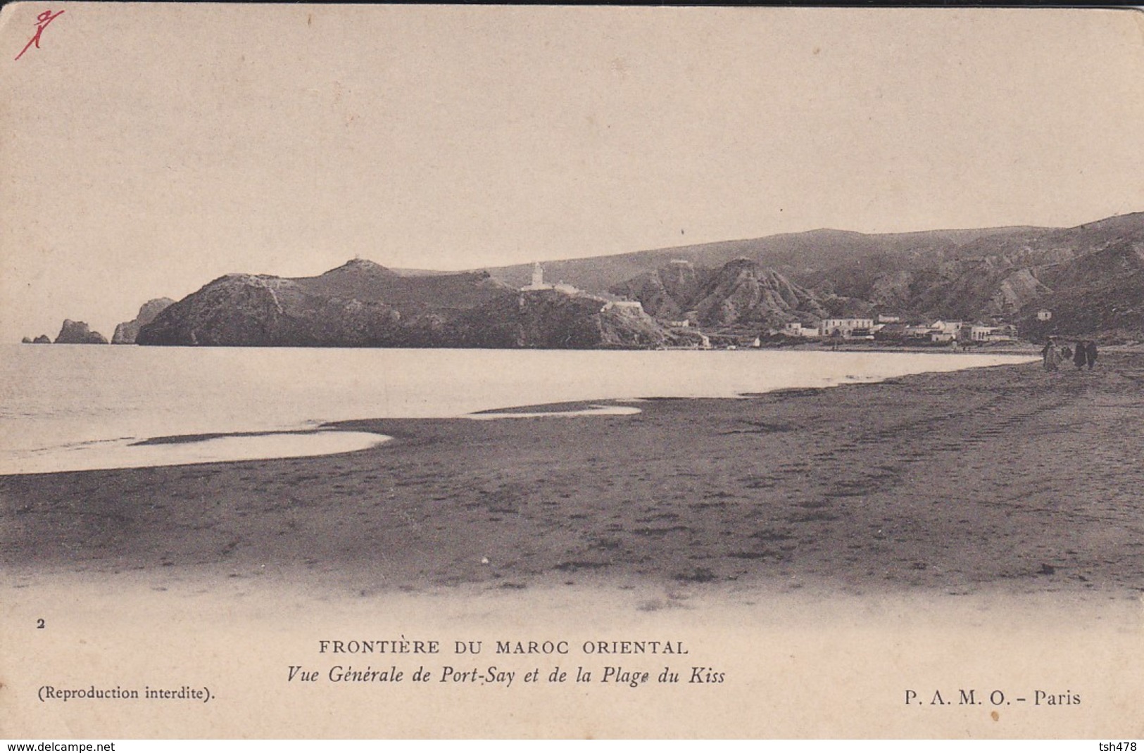 MAROC---PORT-SAY---vue Générale De Port-say Et La Plage Du Kiss--voir 2 Scans - Autres & Non Classés