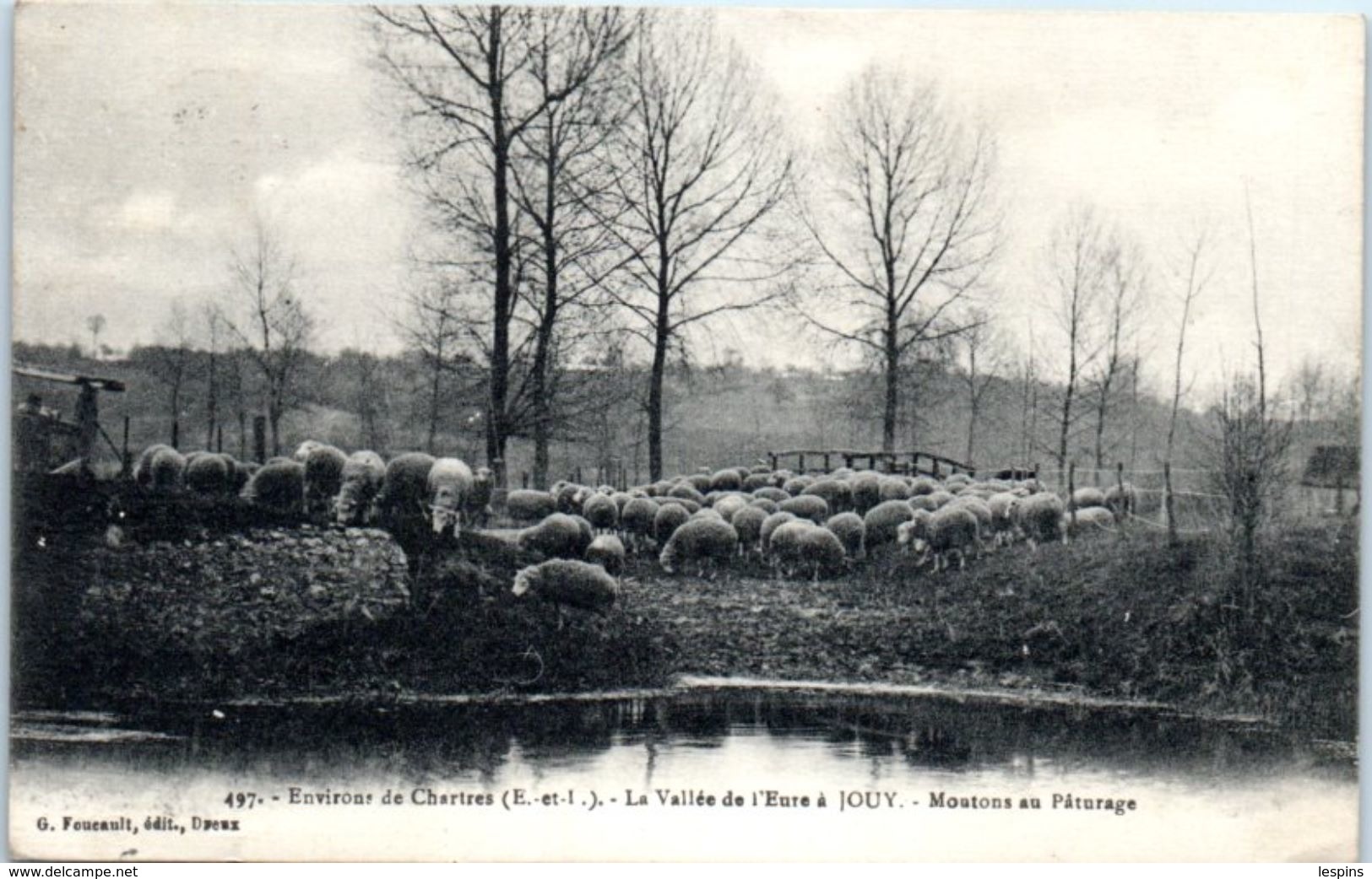 28 - JOUY -- Moutons Au Paturage - Jouy