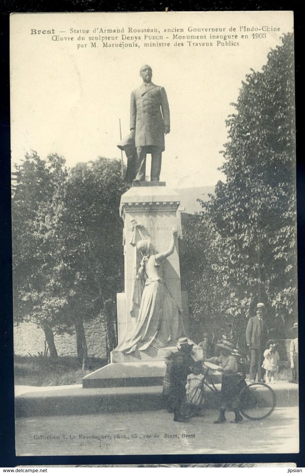 Cpa   Du 29  Brest   -- Statue D' Armand Rousseau       NCL101 - Brest