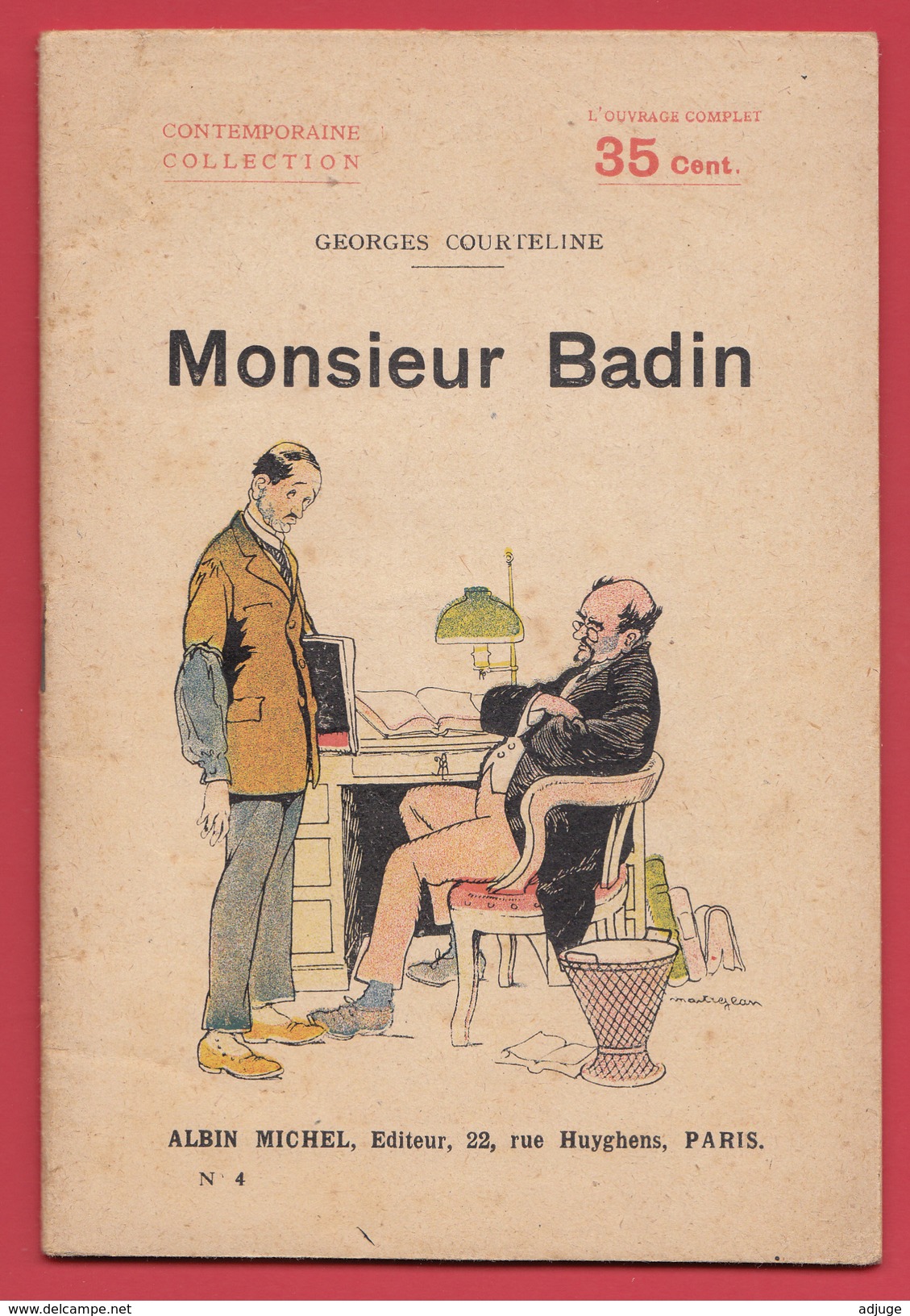 Georges  COURTELINE - Monsieur BADIN * Edition Originale * 1897 * RARE **TBE Cf 2 SCANN - Franse Schrijvers