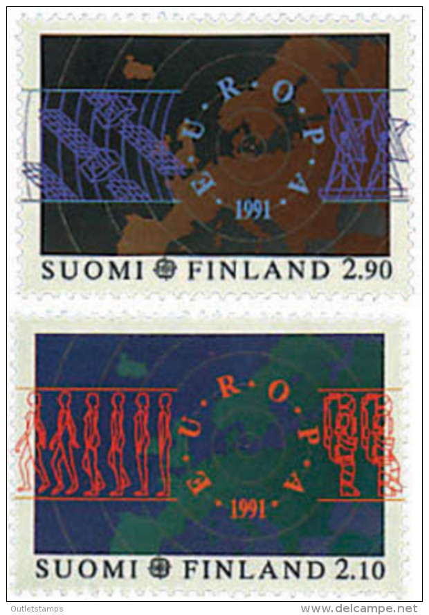 Ref. 62791 * NEW *  - FINLAND . 1991. EUROPA CEPT. TELECOMMUNICATIONS. EUROPA CEPT. TELECOMUNICACIONES - Unused Stamps