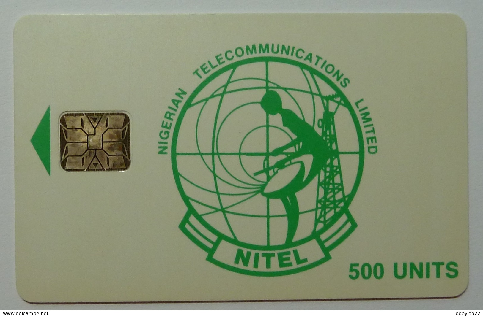 NIGERIA - Chip SC6 - Nitel - 500 Units - Green Logo - Used - Nigeria