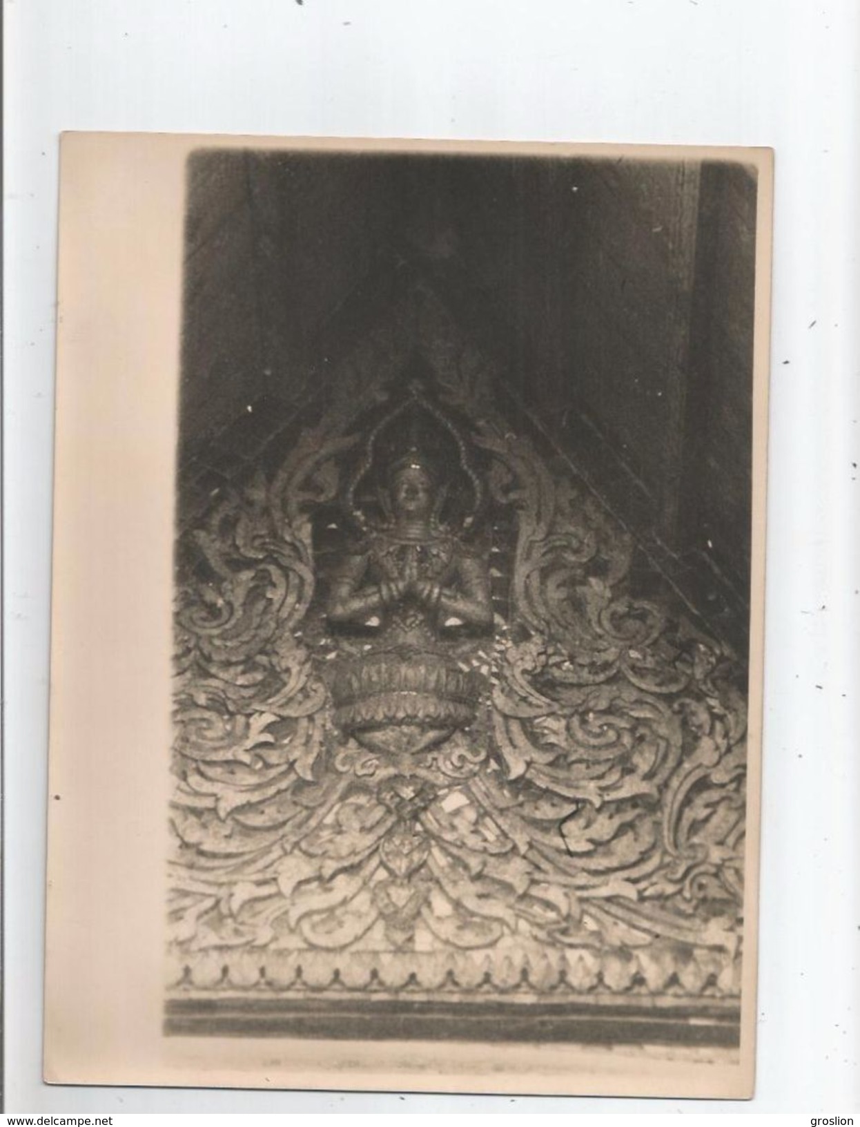 LAOS VAT NONG FRONTON PHOTO ANNEES 50 - Orte