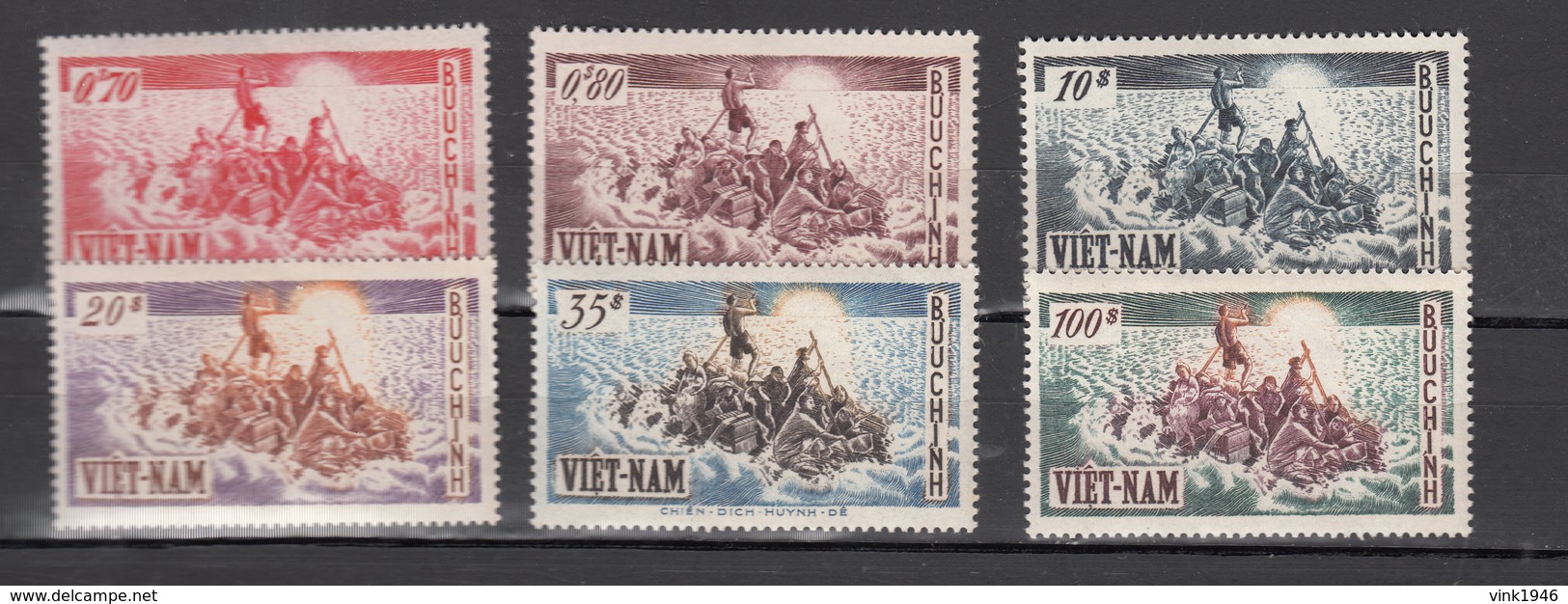 South Vietnam 1955,6V,complete Set,boatrefugees From North Vietnam,MNH/Postfris(A3364) - Vietnam