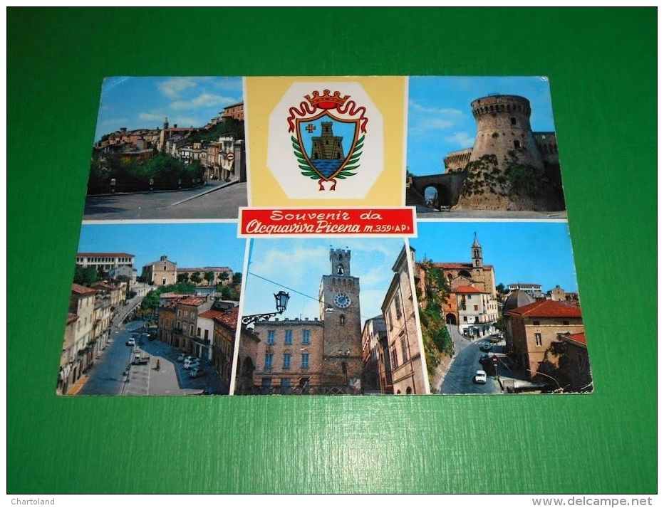 Cartolina Souvenir Da Acquaviva Picena - Vedute Diverse 1971 - Ascoli Piceno