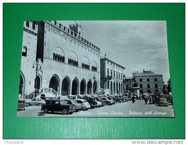 Cartolina Rimini - Piazza Cavour - Palazzo Dell' Arengo 1965 - Rimini