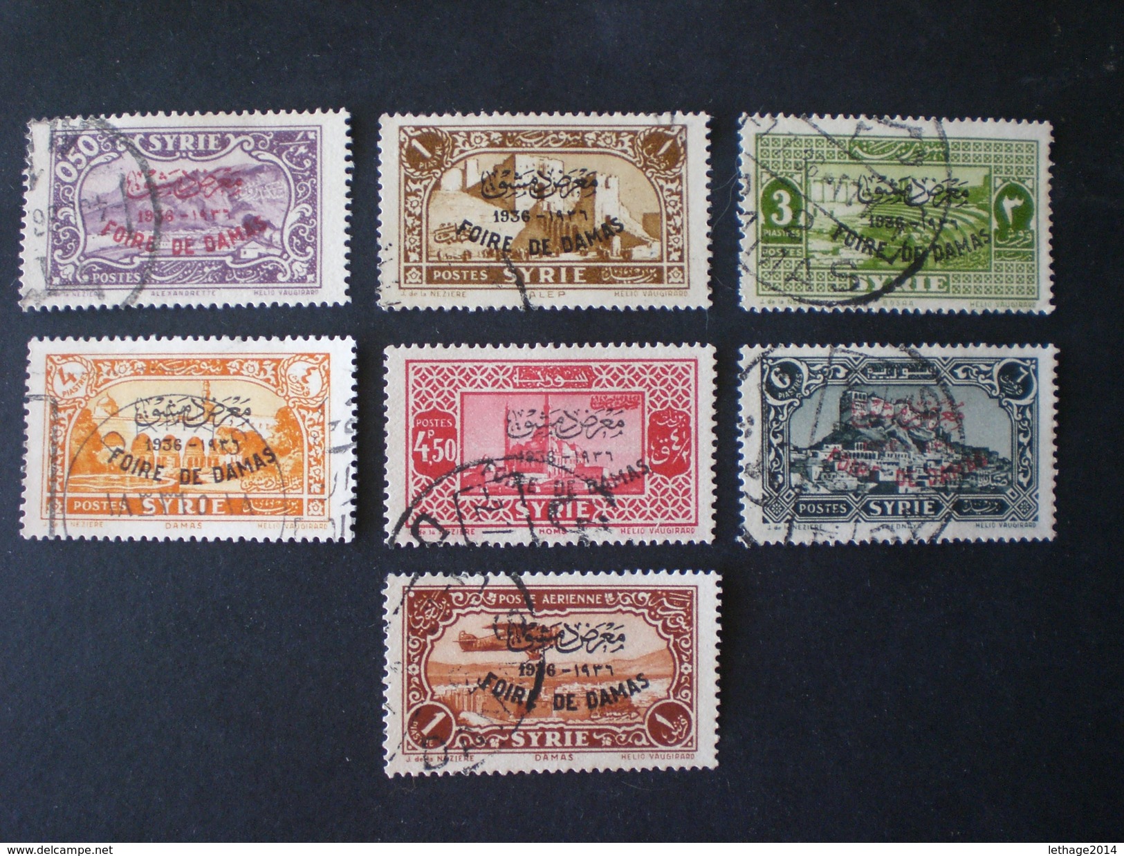 SYRIE SYRIA 1920 French Postage Stamps Surcharged & Overprinted "O.M.F. - Syrie" ++ 54 PHOTO