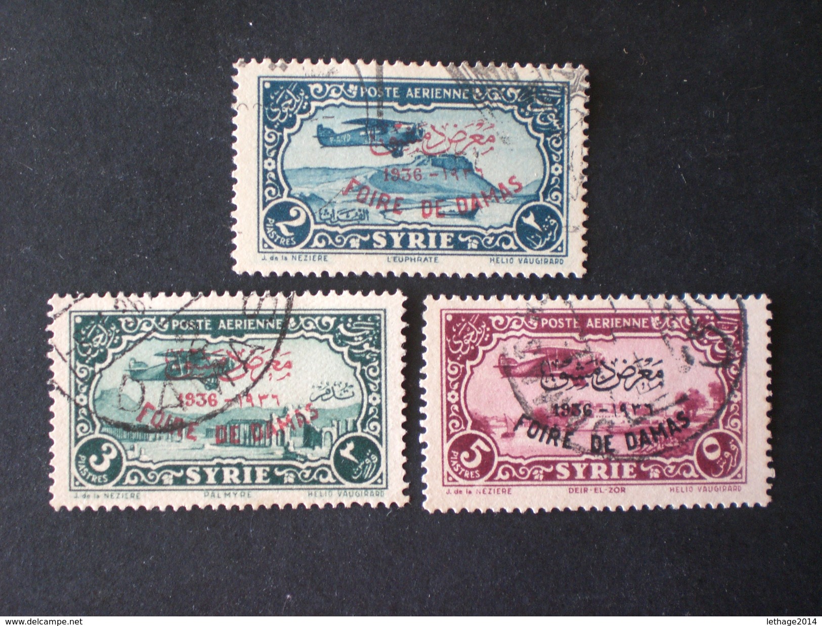 SYRIE SYRIA 1920 French Postage Stamps Surcharged & Overprinted "O.M.F. - Syrie" ++ 54 PHOTO