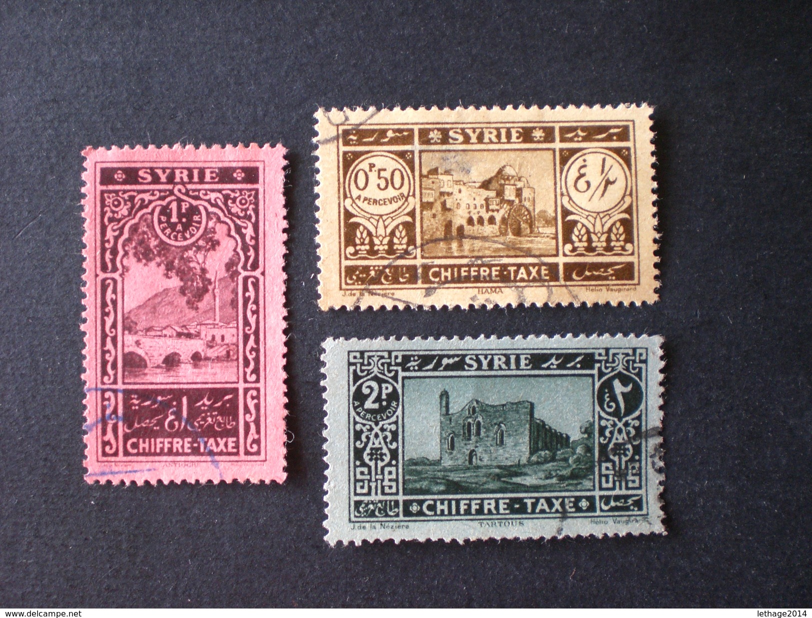 SYRIE SYRIA 1920 French Postage Stamps Surcharged & Overprinted "O.M.F. - Syrie" ++ 54 PHOTO