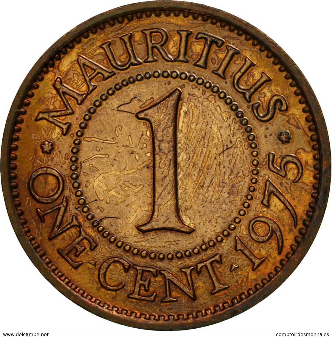 Monnaie, Mauritius, Elizabeth II, Cent, 1975, SUP, Bronze, KM:31 - Maurice