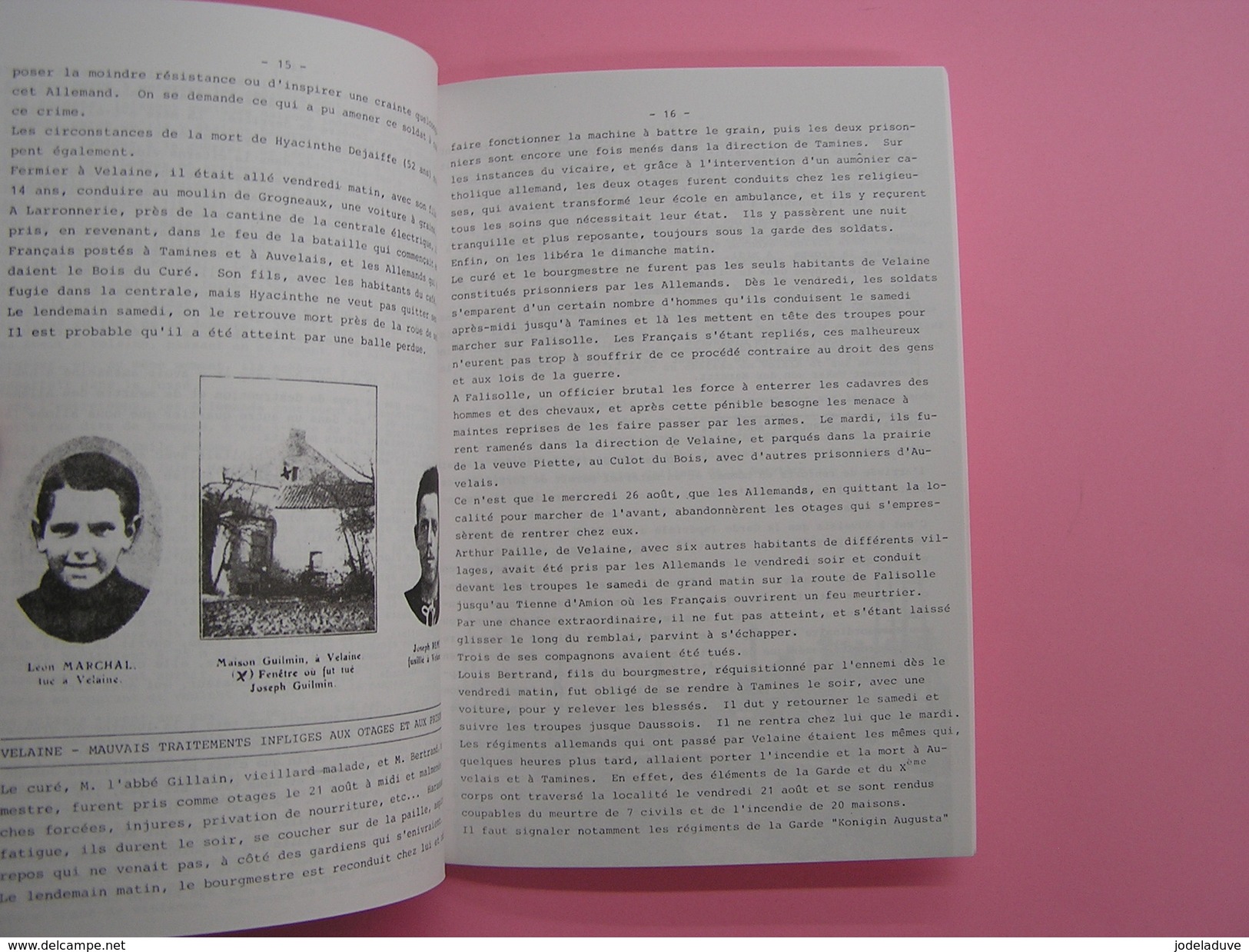 LES MEMOIRES DE LA BASSE SAMBRE N° 1 Régionalisme Brasserie Velaine Bière Bataille de la Sambre Guerre 14 18 Auvelais