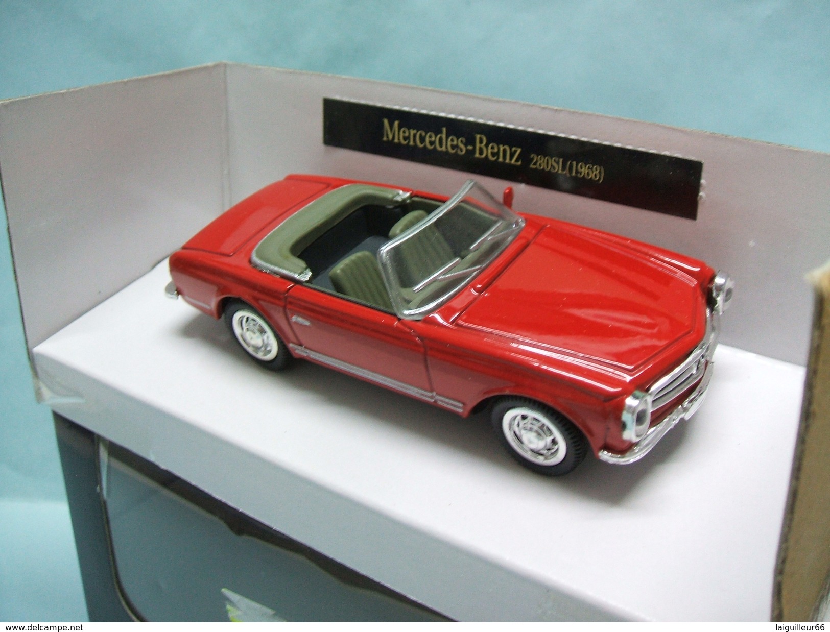 NewRay - MERCEDES BENZ 280 SL 1968 Cabriolet Rouge BO 1/43 - Sonstige & Ohne Zuordnung